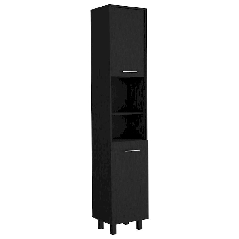 Pantry Cabinet with Three Interior Shelves, White Finish, High Quality and Durable