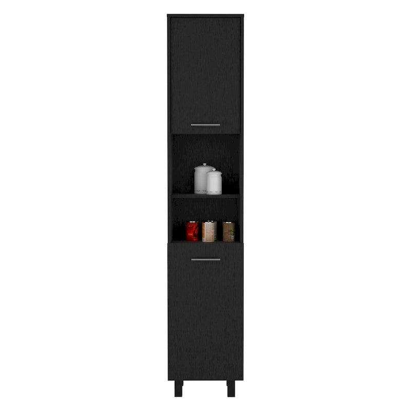 Pantry Cabinet with Three Interior Shelves, White Finish, High Quality and Durable
