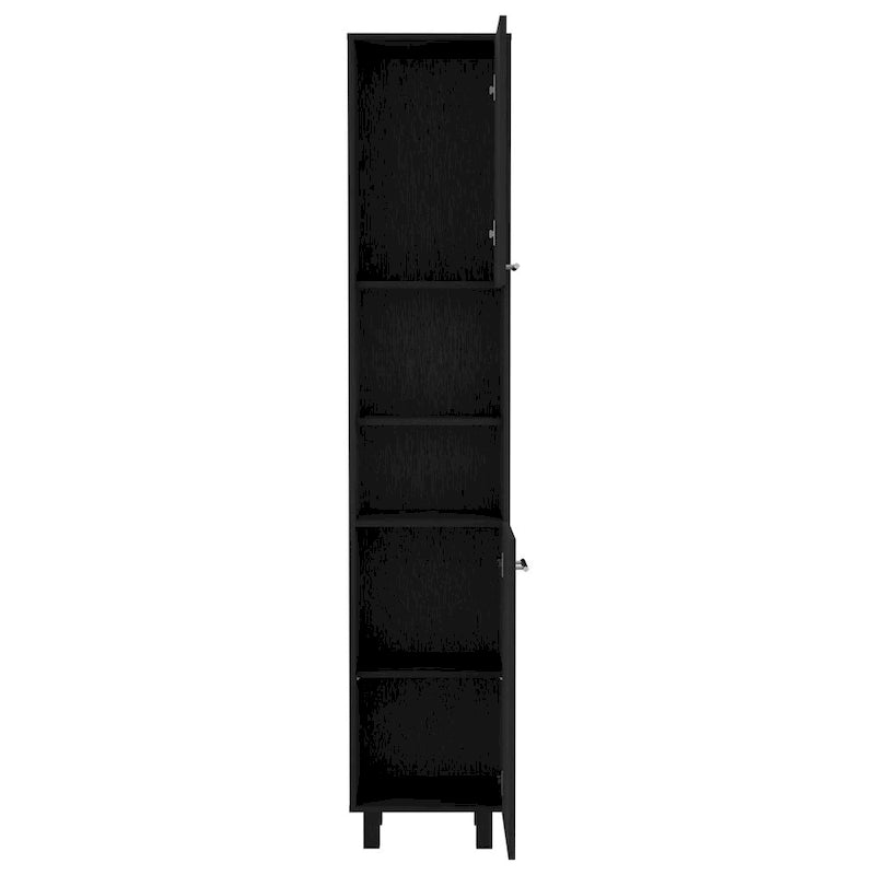 Pantry Cabinet with Three Interior Shelves, White Finish, High Quality and Durable