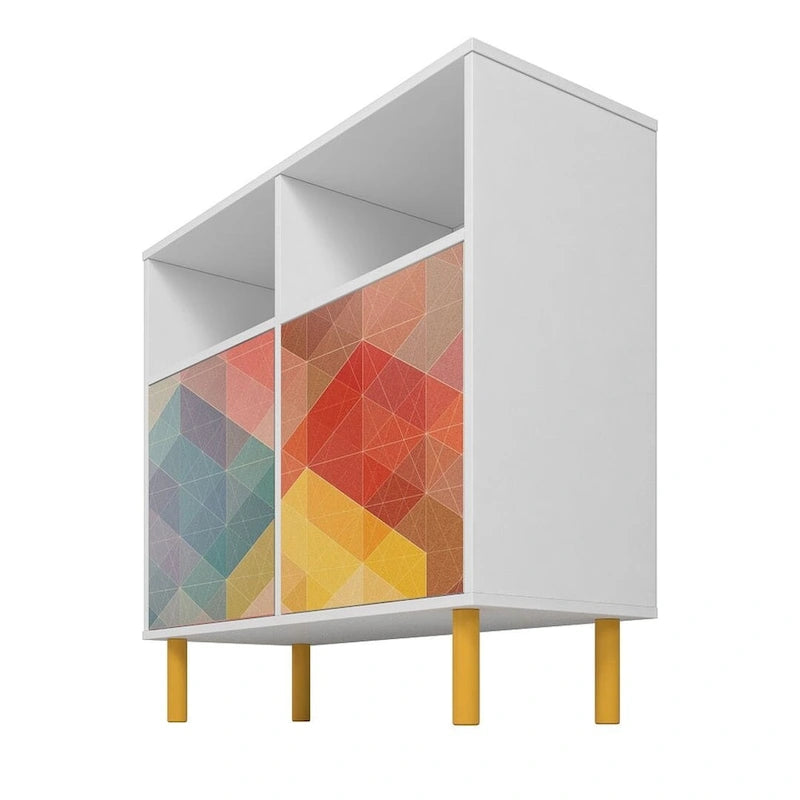 Mid-Century Modern 6 Shelf Sideboard
