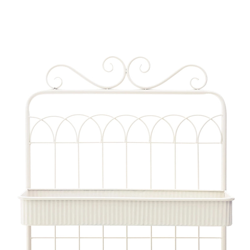 68" 3-Tier Black Metal Plant Stand Kitchen Shelf Multifunctional Storage Rack for Indoor Outdoor