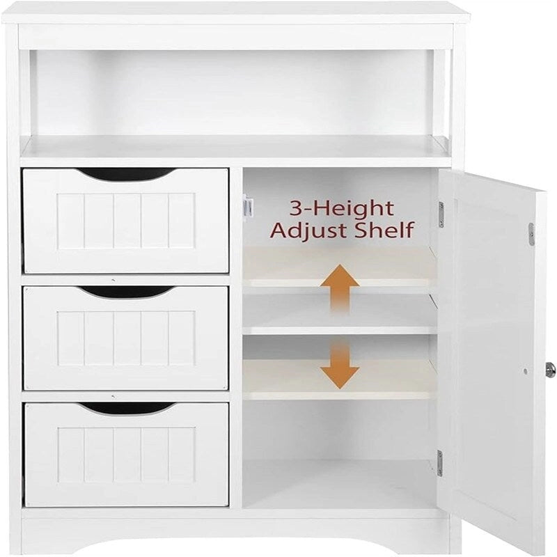 Bathroom Floor Cabinet - 11.6D x 21.9W x 34H