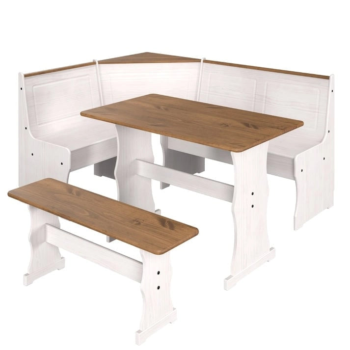 Table de salle à manger d'angle Corona – Conception peu encombrante pour les petites salles à manger