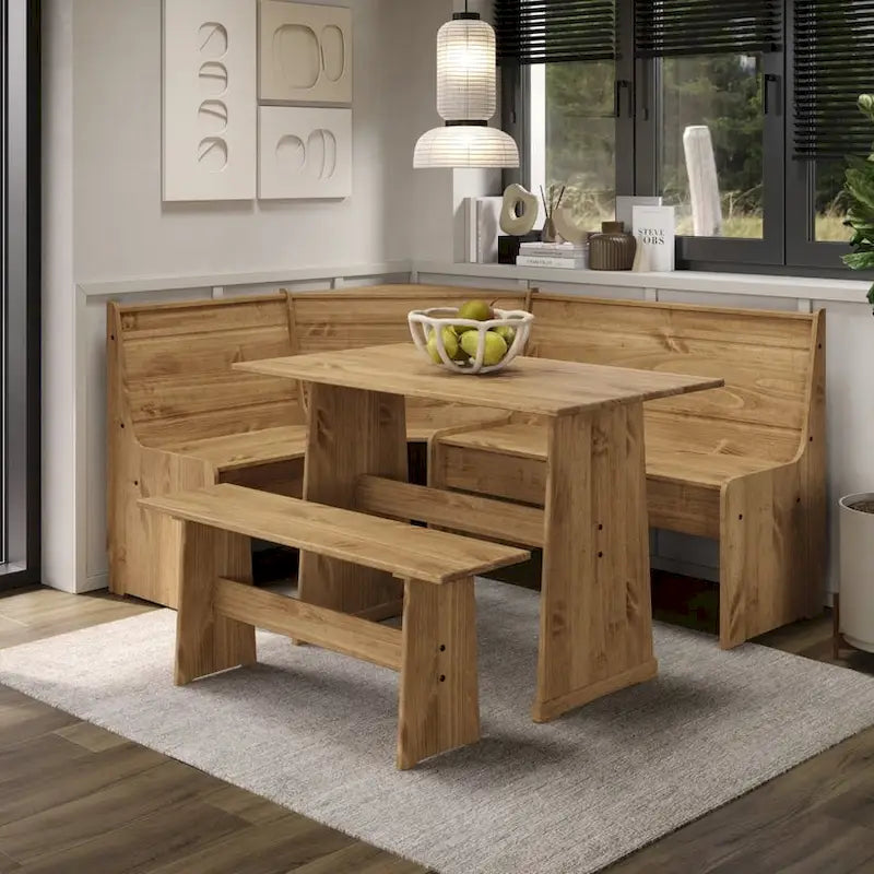 Table de salle à manger d'angle Corona – Conception peu encombrante pour les petites salles à manger