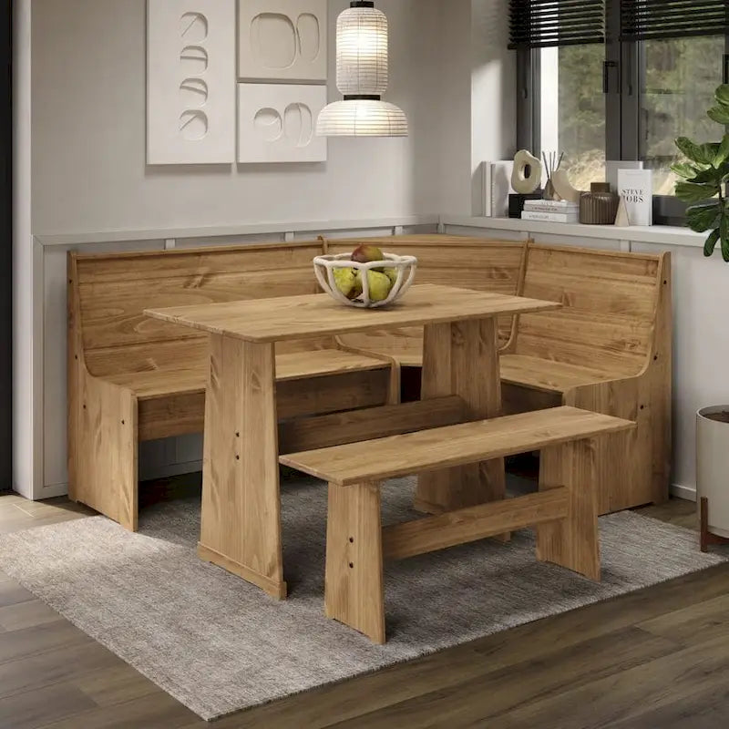 Table de salle à manger d'angle Corona – Conception peu encombrante pour les petites salles à manger