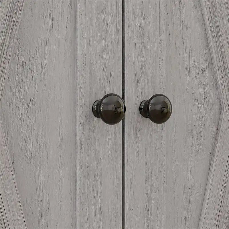 Meuble de rangement pour ferme avec portes de grange, buffet de cuisine avec portes doubles, tiroir et étagère réglable