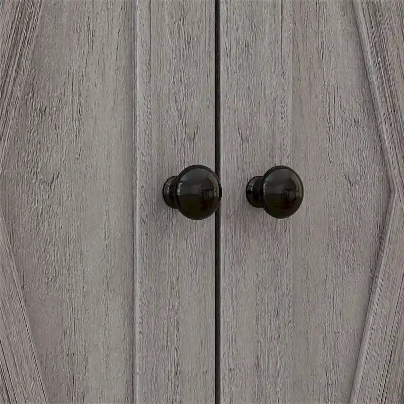 Meuble de rangement pour ferme avec portes de grange, buffet de cuisine avec portes doubles, tiroir et étagère réglable